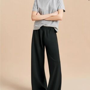 La Ligne Black Crepe Colby Pant